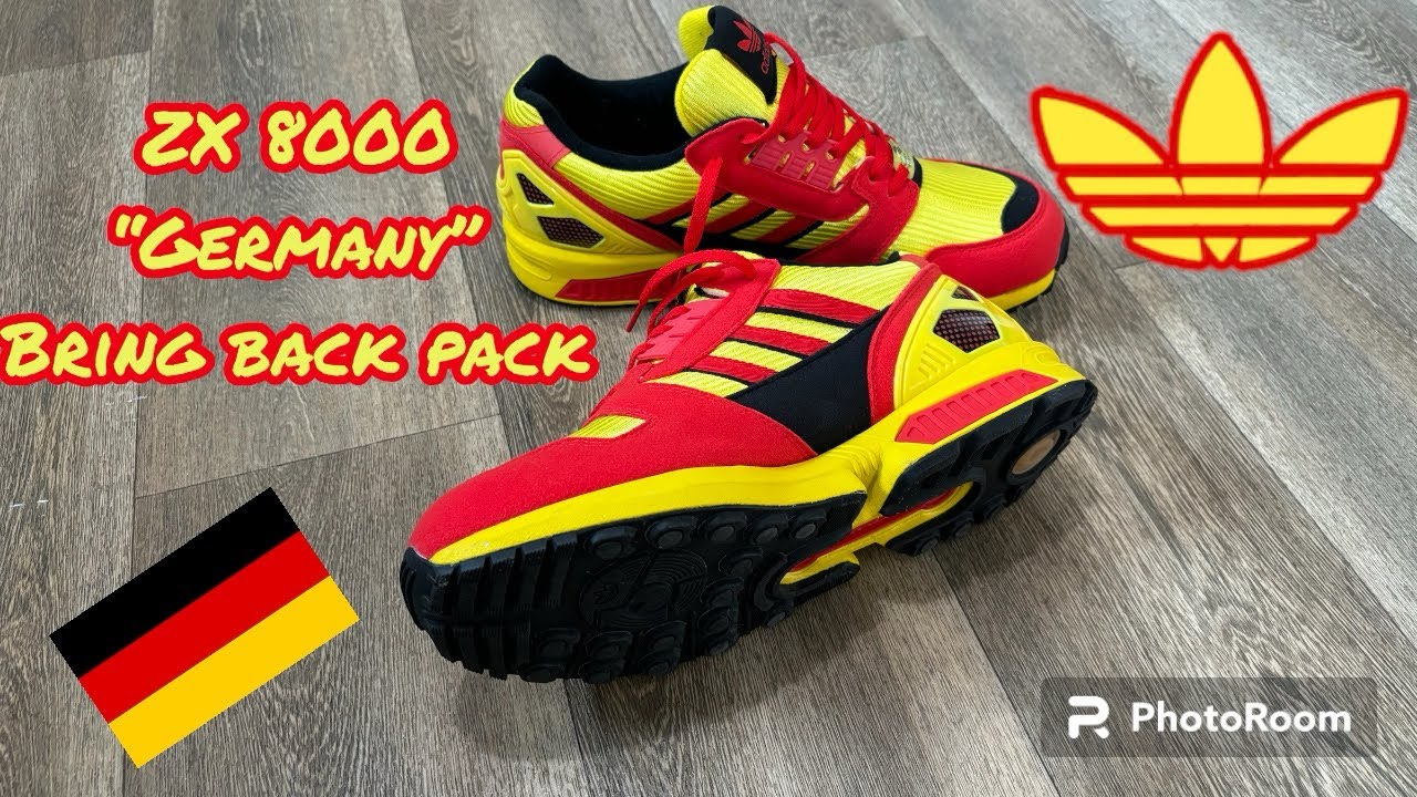 Adidas ZX 8000 “germany” bring back pack. Close look and on feet