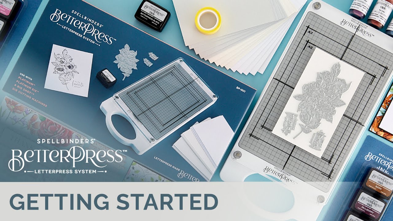 Spellbinders - BetterPress Letterpress System - With Love Flower