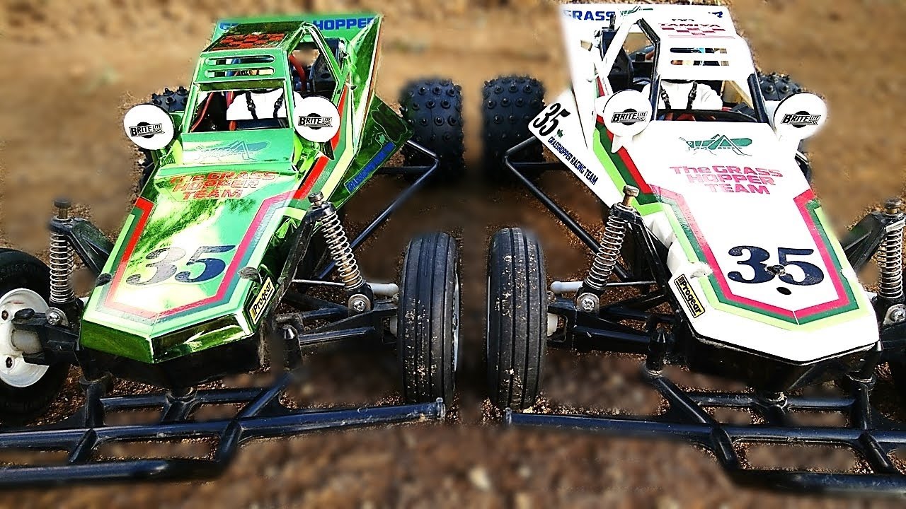 Hornet vs. Grasshopper Rear Suspension Comparison (Tamiya Radio