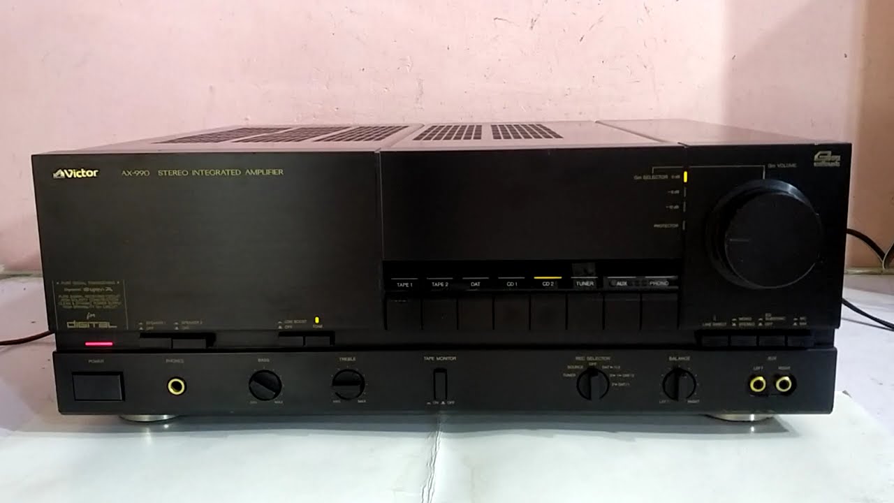 Victor AX-990 stereo amplifier - YouTube