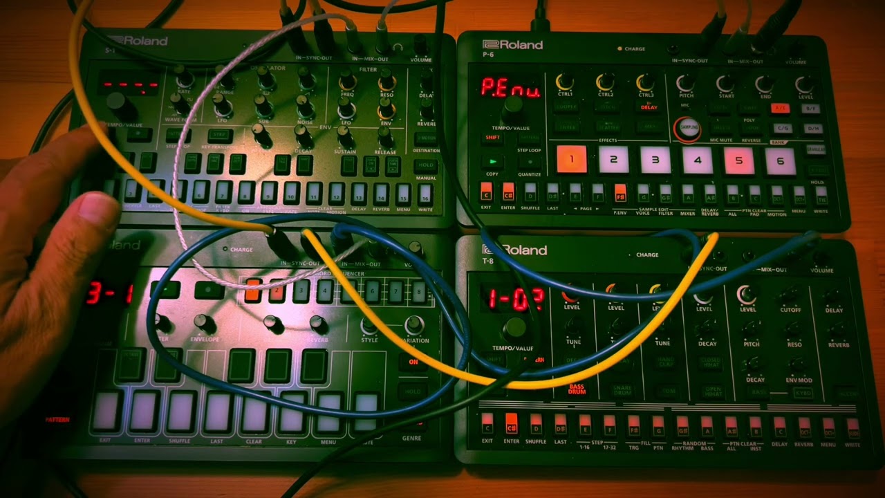 Roland P-6,S-1,J-6,T-8】Acid techno! - YouTube