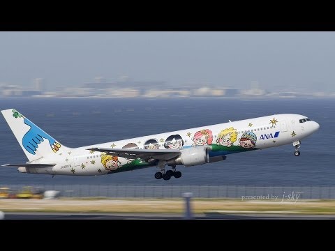 HND/RJTT] ANA Boeing 767-381 [JA8674] take-off [羽田空港・全日空