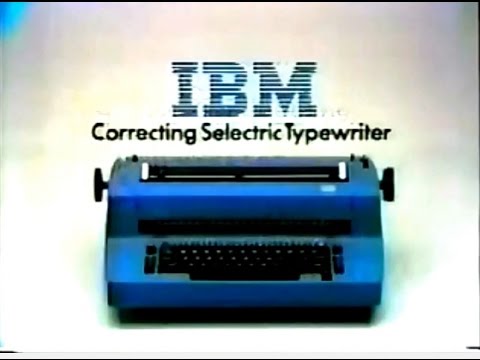 IBM Selectric Typewriter Commercial (1976) - YouTube
