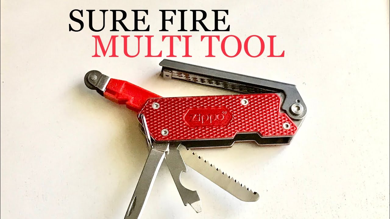 ZIPPO Sure Fire Multi Tool Review Model Z5A18 - YouTube
