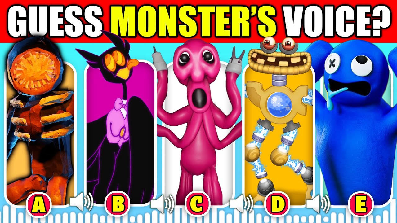 IMPOSSIBLE GUESS THE VOICE THE MONSTER | (Garten of BanBan 4