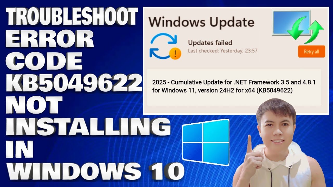 Troubleshooting Error Code KB5049622 Not Installing in Windows 10