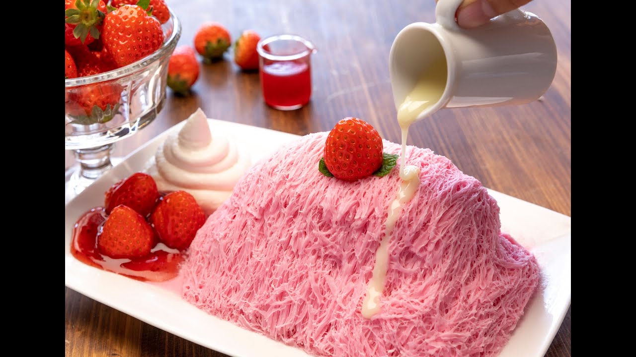 ふわ雪姫 氷不要!液体からつくる業務用かき氷機 - YouTube