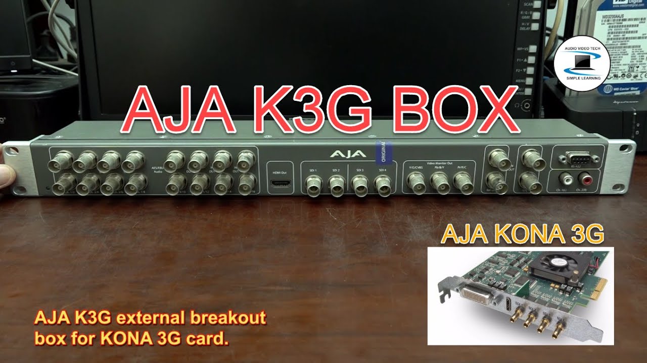 AJA K3G External Breakout box for KONA 3G Card : Overview. - YouTube
