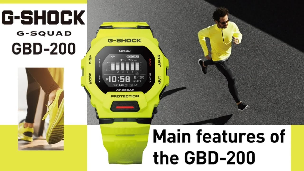 📣 GBD-200 G-Shock 3506 G-SQUAD Main Features - Easy Tutorial