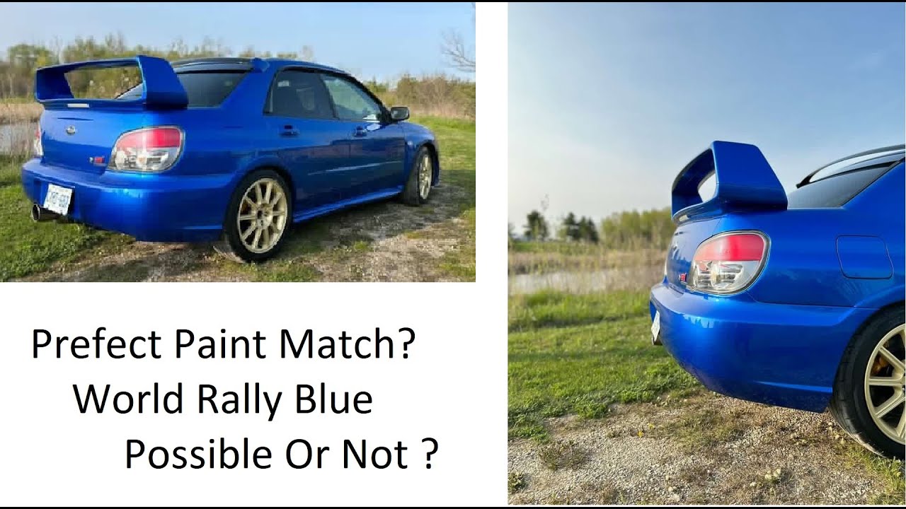 The Perfect Paint Match Brand - Subaru World Rally Blue - 02C