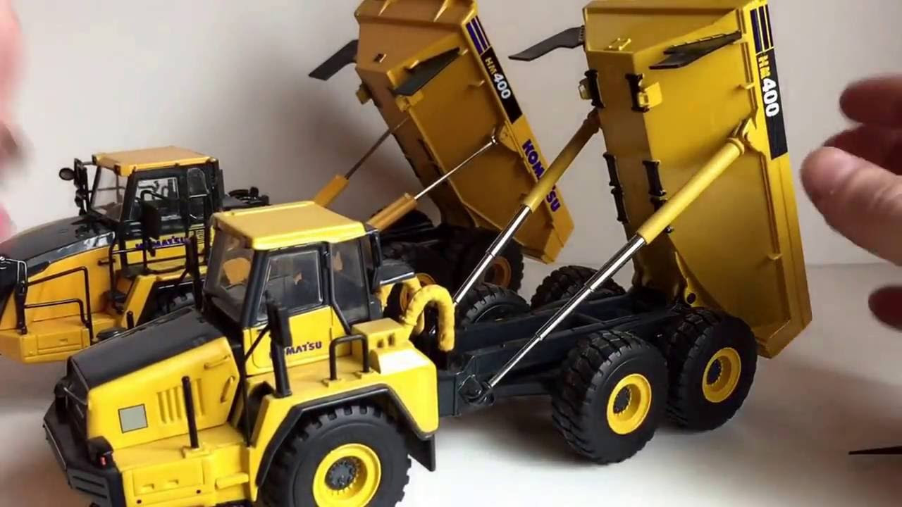 1:50 Komatsu HM400 Water Truck by Die Cast Promotions - YouTube