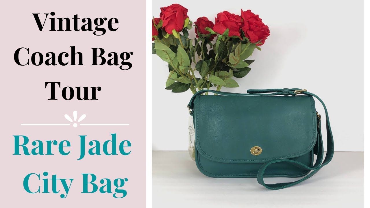 Vintage Coach Bag Tour | Rare Jade City Bag - YouTube