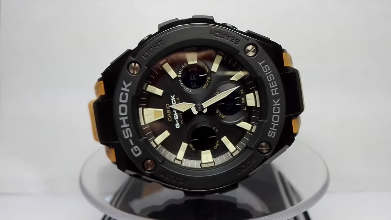 Casio G-SHOCK GST-W120L-1BER watch video 2017 - YouTube