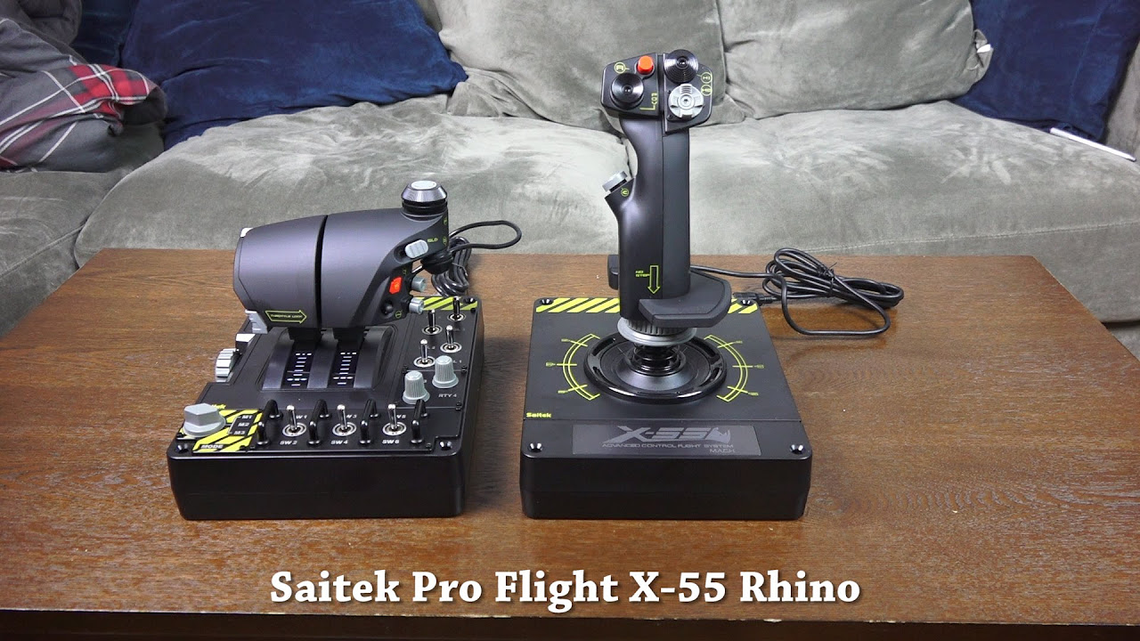 Saitek Pro Flight X-55 Rhino Review: Ready for VR - YouTube