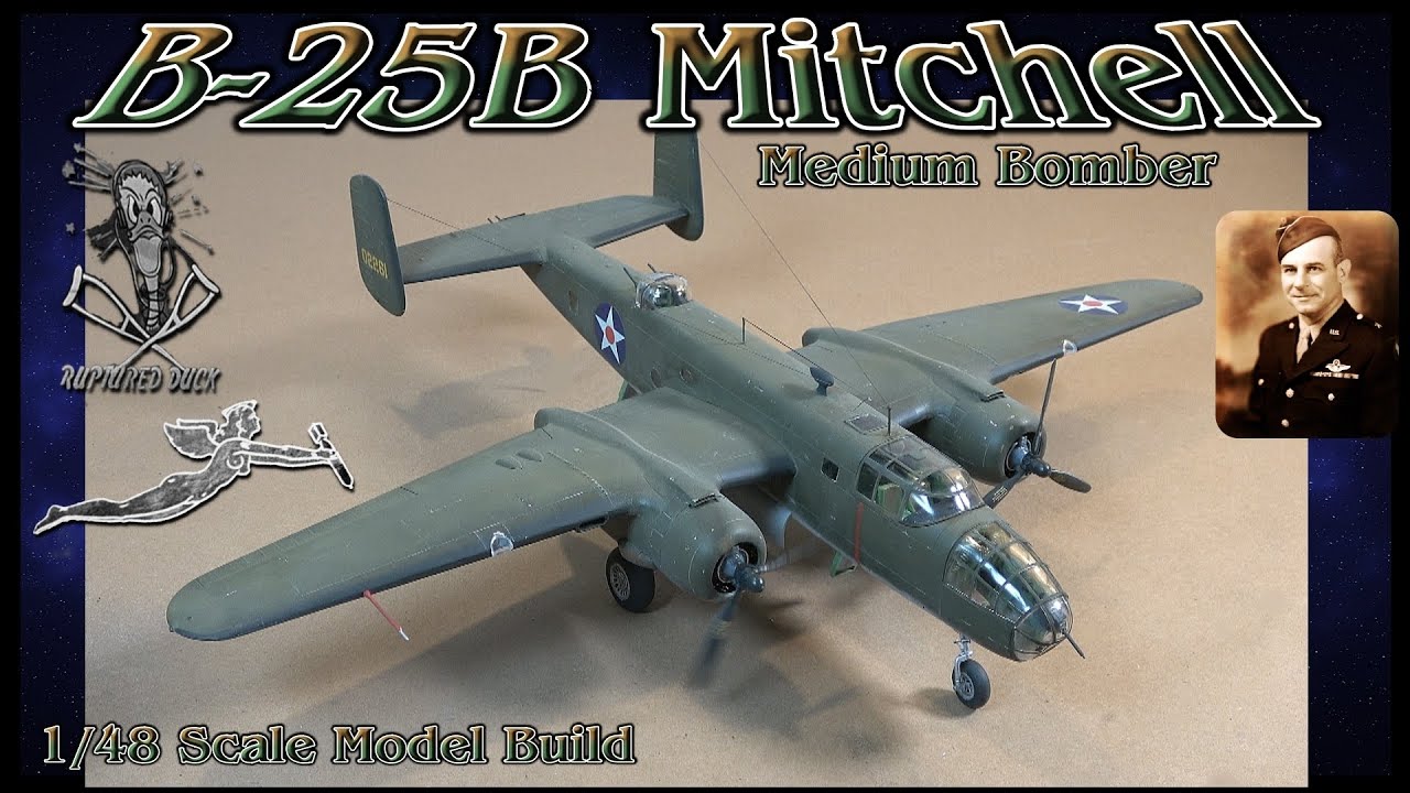 Building the Academy 1/48 Scale B-25B Mitchell Medium Bomber - YouTube