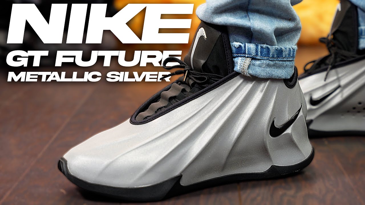Nike GT Future Metallic Silver Close Up Review - YouTube