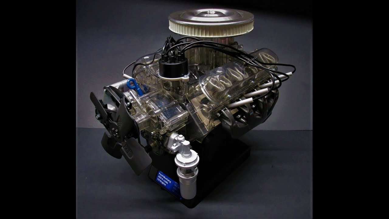 1965 Ford Mustang 289 V8 1/3 Scale Model Working Engine Kit Build