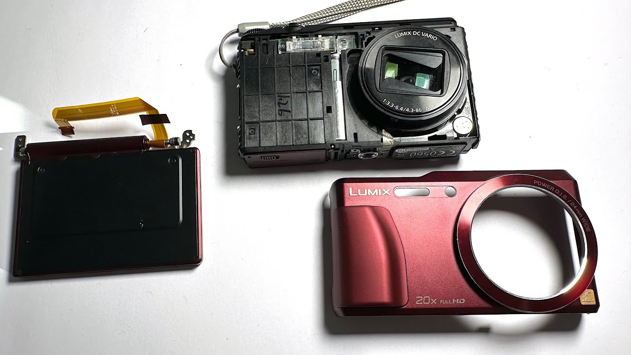 Panasonic Lumix DMC TZ55 test and disassembly of the defective