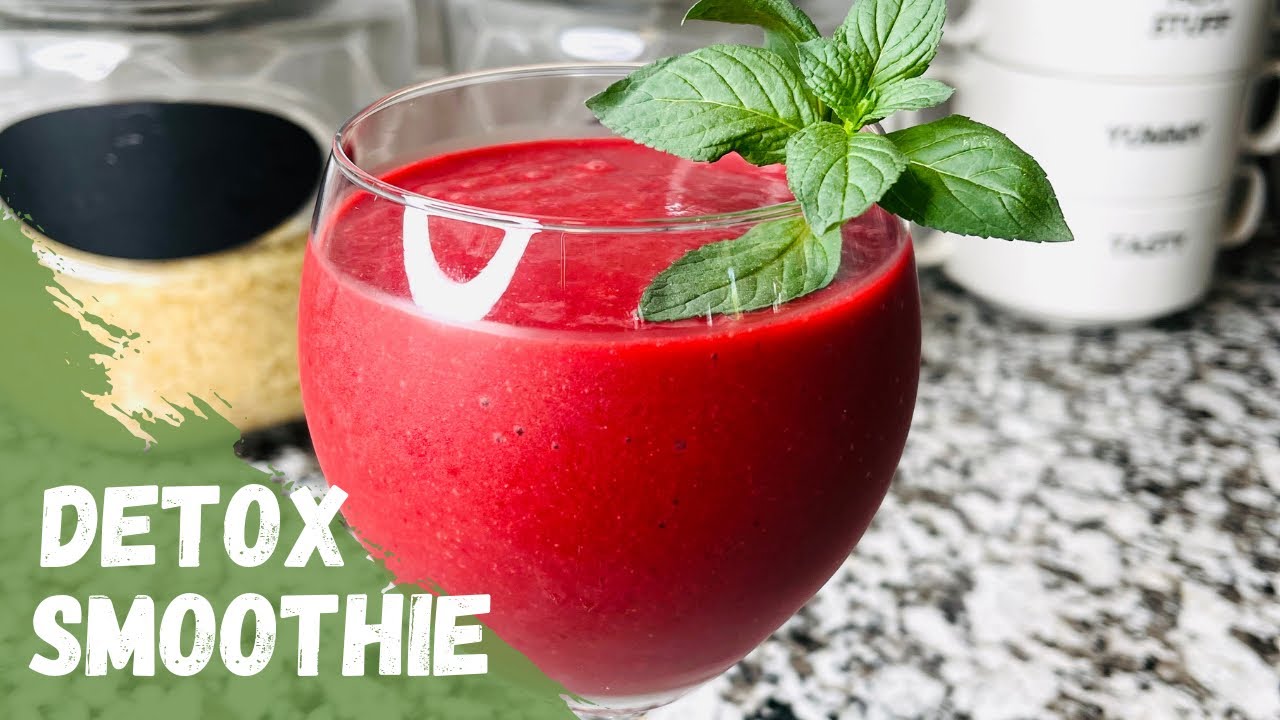 EASY RED DETOX SMOOTHIE | SMOOTHIE FOR WEIGHT LOSS | SMOOTHIE BOWL