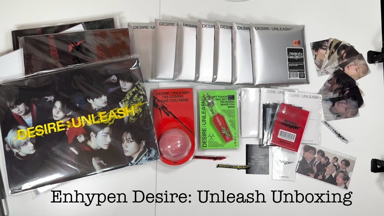 Unboxing: Enhypen Desire:Unleash [All Versions] - YouTube