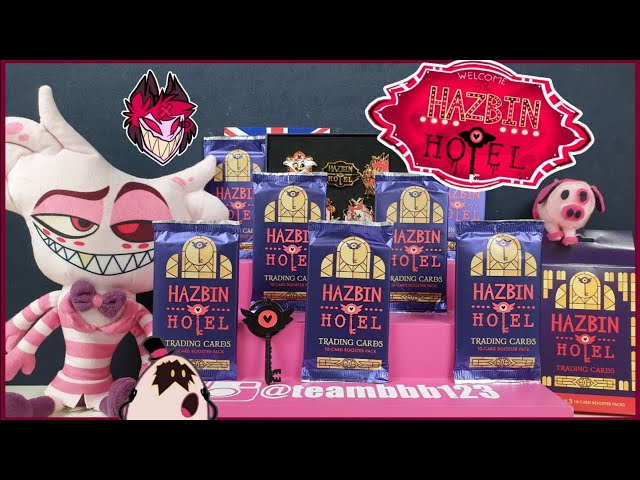 HAZBIN HOTEL TRADING CARDS! Unboxing Card Packs Opening Huskerdust