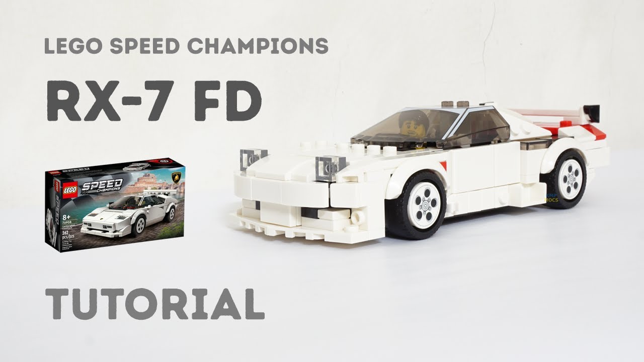 Tutorial - Mazda RX-7 FD Lego Speed Champions 76908 Countach