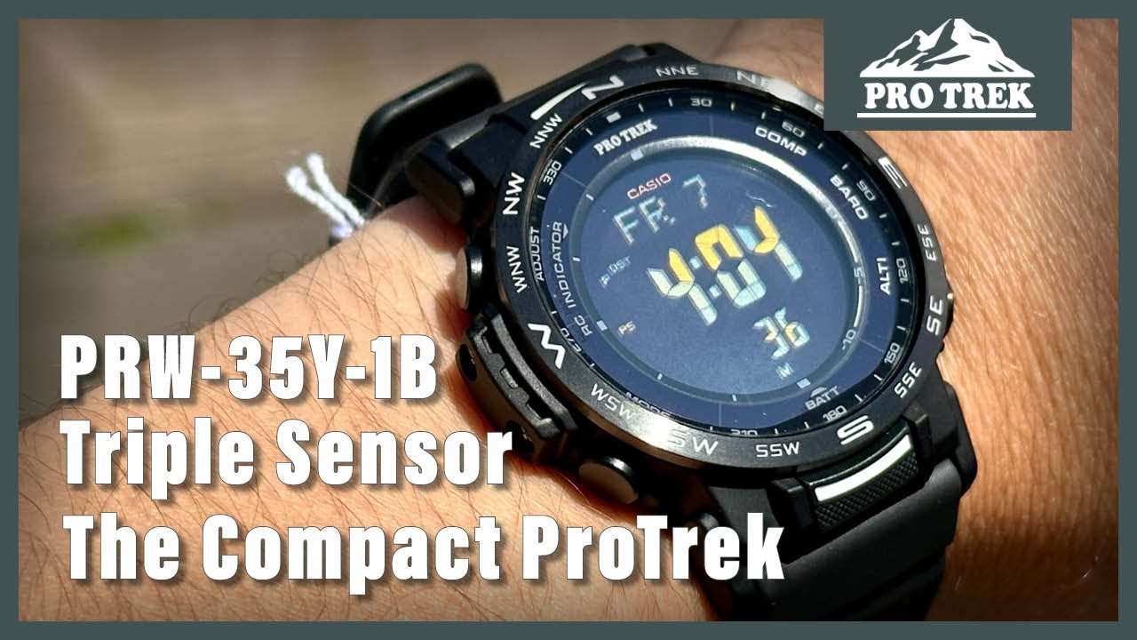 Unboxing The Casio ProTrek PRW-35Y-1B - YouTube