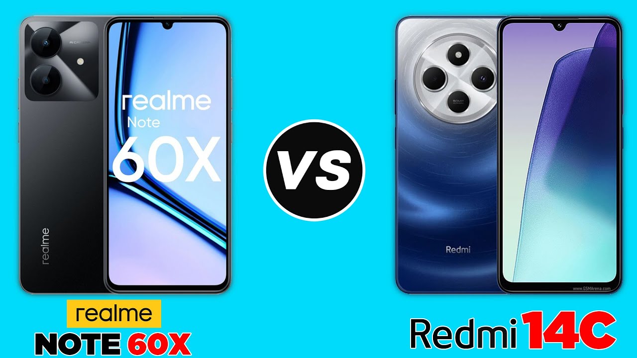 Realme Note 60x vs Xiaomi Redmi 14C #compare - YouTube