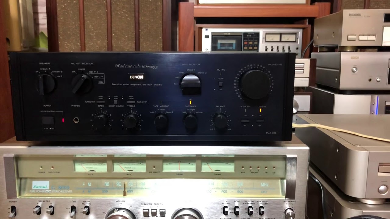 Test ampli denon PMA 960 - YouTube