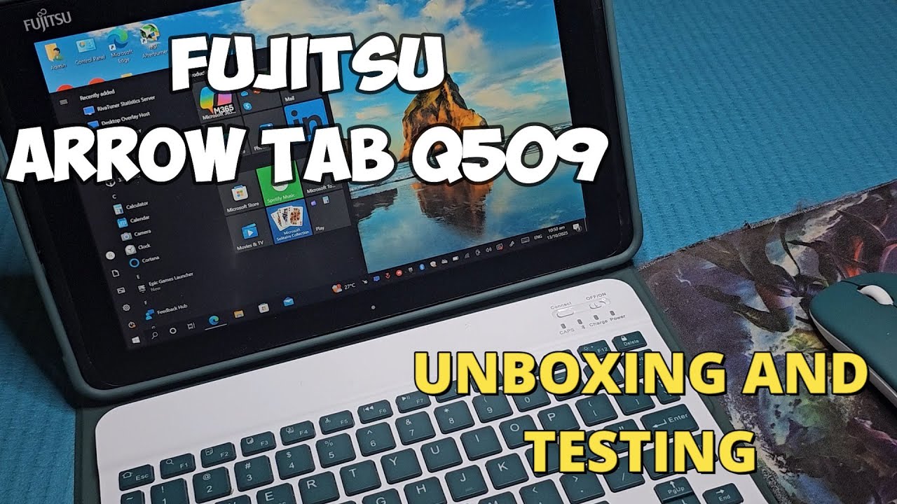 Fujitsu Arrow Tab Q509 Unboxing and Testing - YouTube