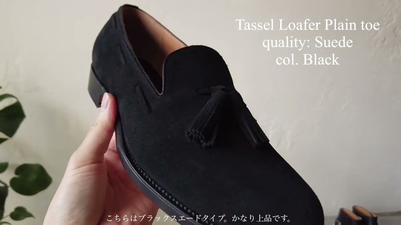forme】Tassel Loafer Plain toe Calf Black - THIRTY' THIRTY' STORE