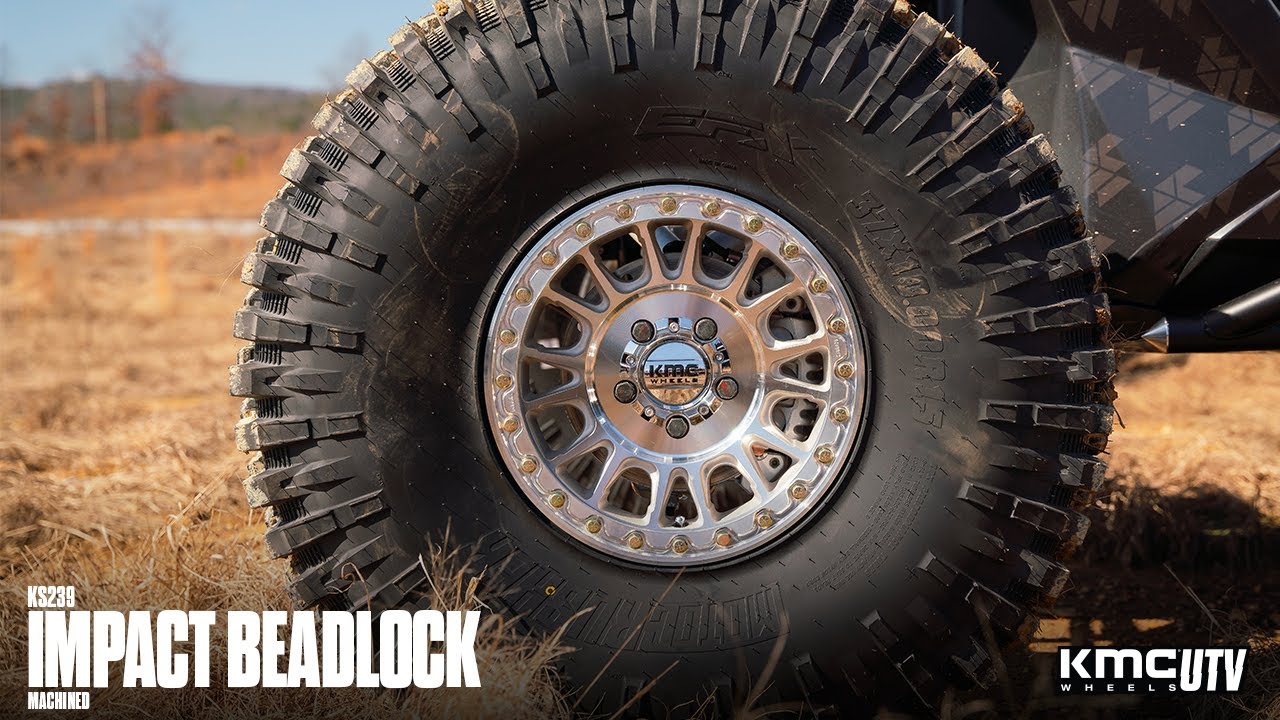 KMC UTV KS239 Impact Beadlock UTV | Machined | 15x7 | Polaris RZR