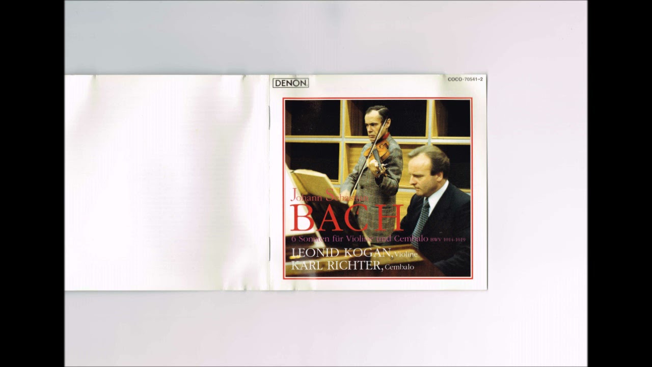 J.S.Bach - Violin Sonata No.6 BWV 1019 Kogan Richter - YouTube