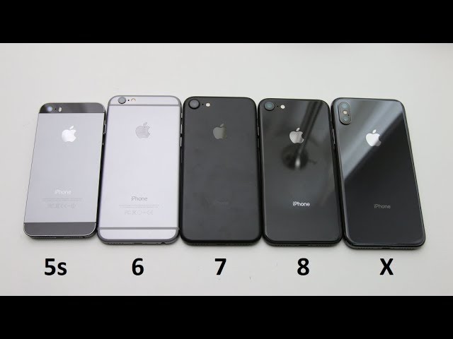 Unboxing iPhone X Space Gray vs. iPhone 8/6/5s Space Gray vs