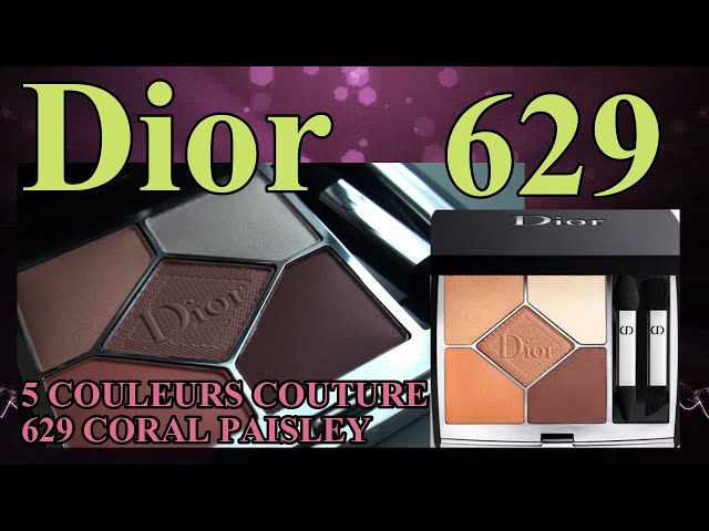 Dior 【限定品】サンククルールクチュール629コーラルペイズリー - YouTube