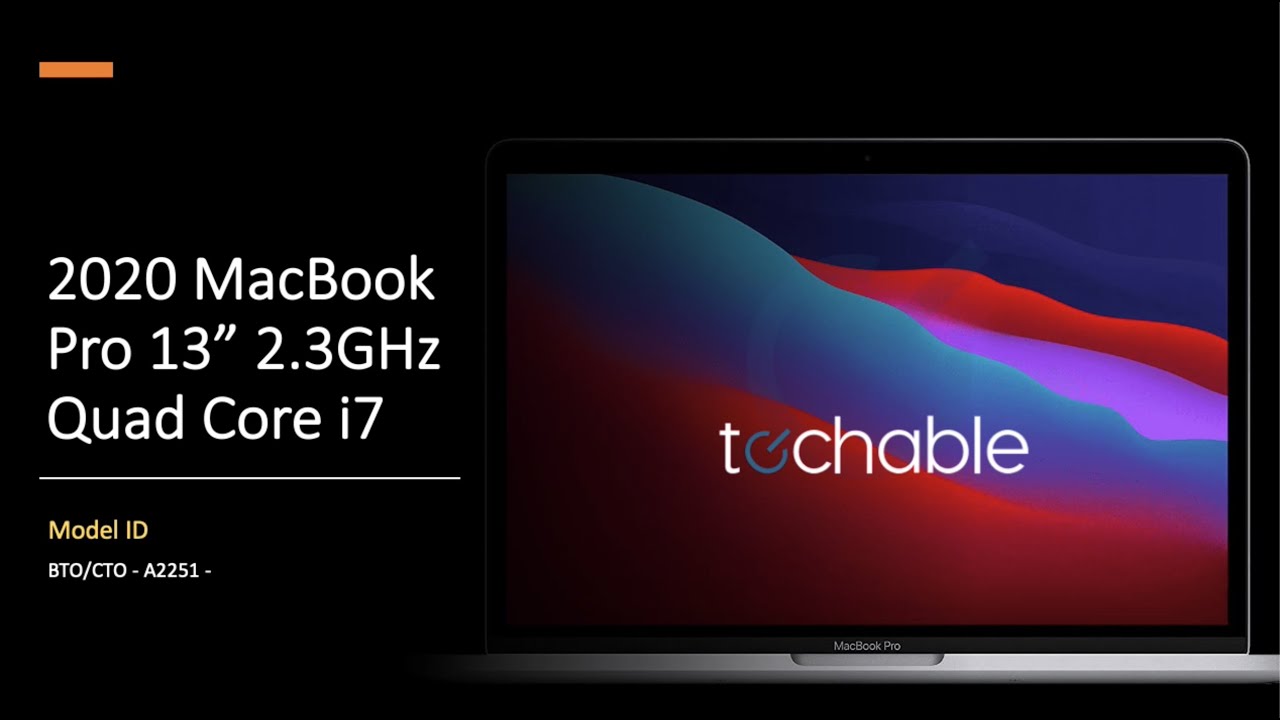 2020 Apple MacBook Pro 13-Inch 2.3GHz BTO/CTO A2251 - YouTube