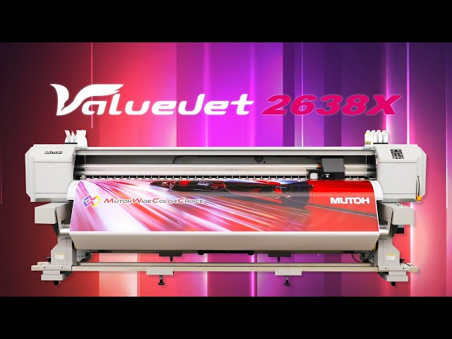 ValueJet 2638X | 2.6m幅エコソルベントプリンター | MUTOH (VJ-2638X