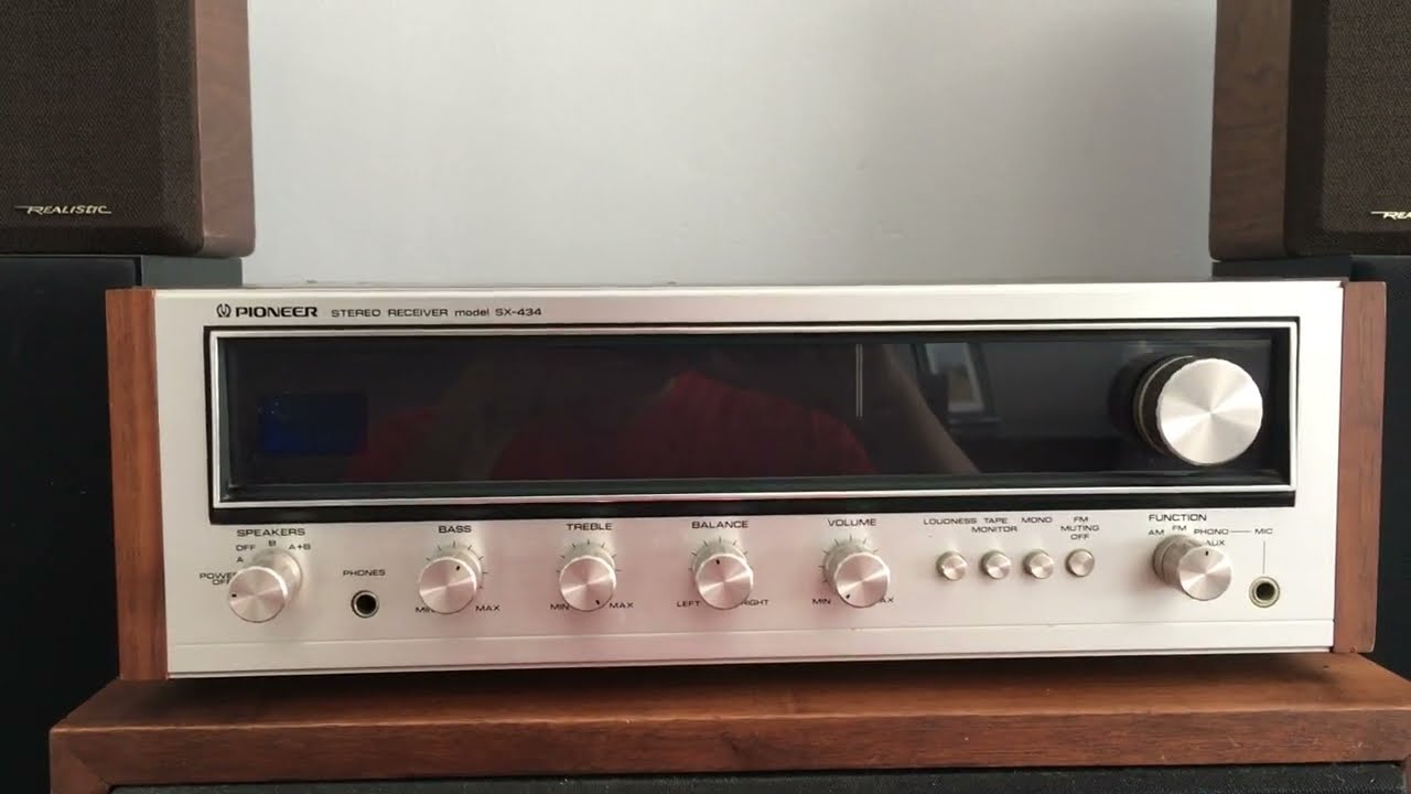 Pioneer SX 434 - vintage receiver from the mid 1970's - YouTube