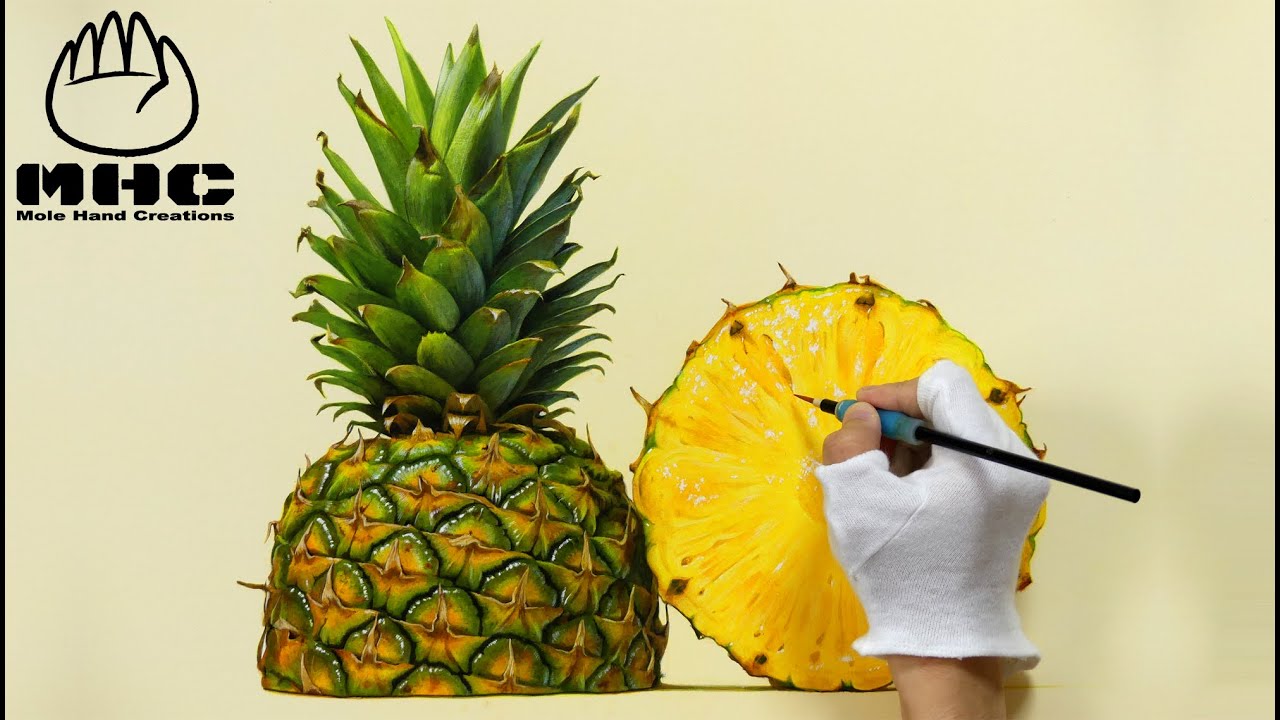 Pineapple【Painting】パイナップル - YouTube