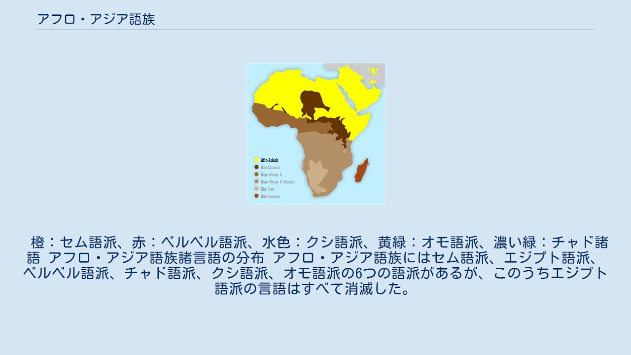 アフロ・アジア語族 - YouTube