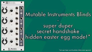 Mutable instruments Blinds - Eurorack Module on ModularGrid
