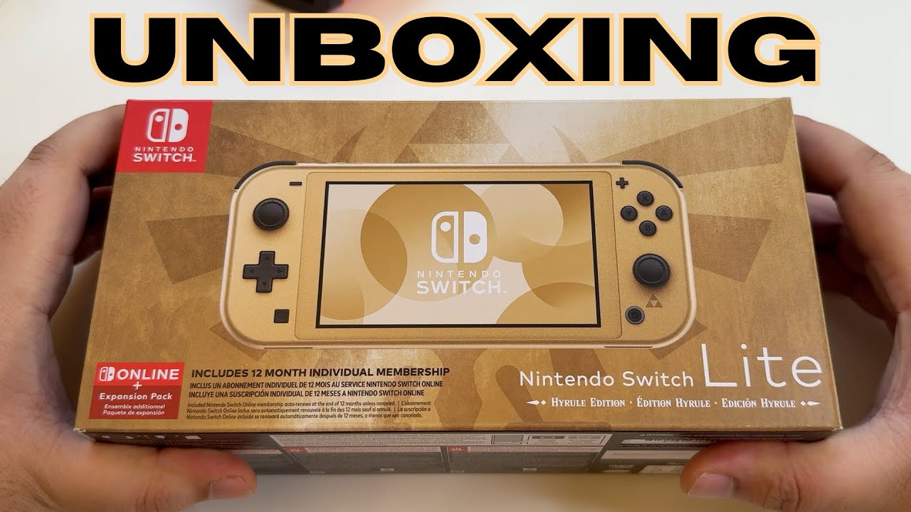 Nintendo Switch Lite: Hyrule Edition UNBOXING - YouTube