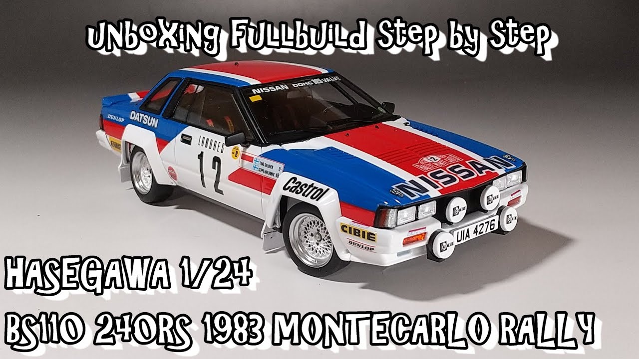 unboxing fullbuild HASEGAWA 1/24 NISSAN BS110 240RS 1983