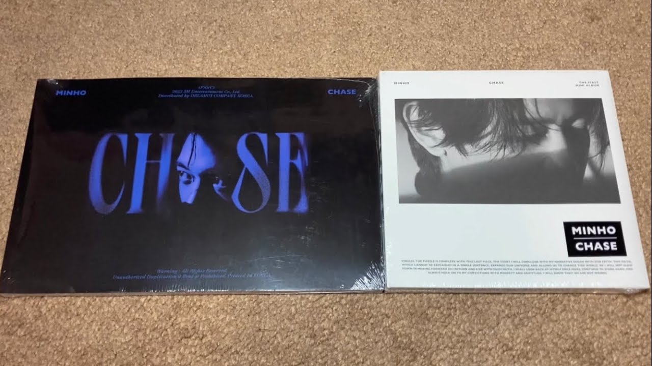 SHINee MINHO 1st Solo Mini Album CHASE Unboxing Both Versions