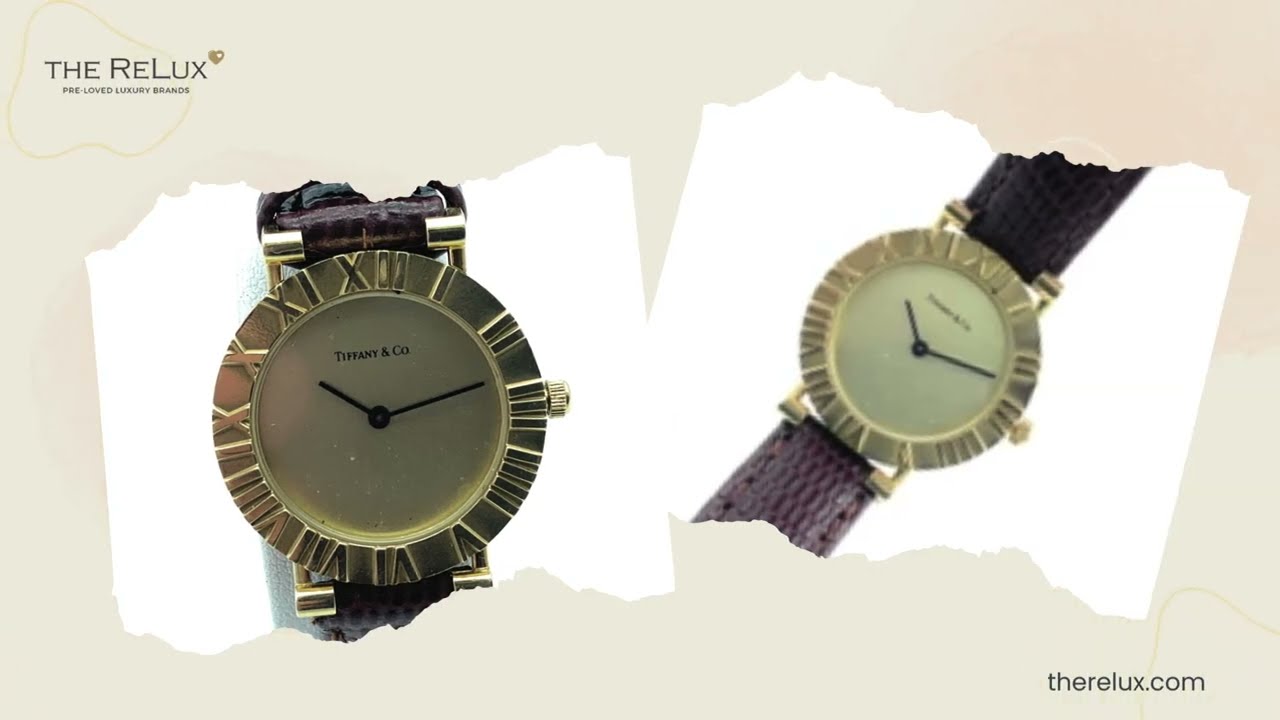 Vintage 18K Yellow Gold Tiffany & Co. Atlas 23mm Ladies Watch