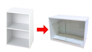 I made a super simple reptile cage using a color box in 30 minutes
