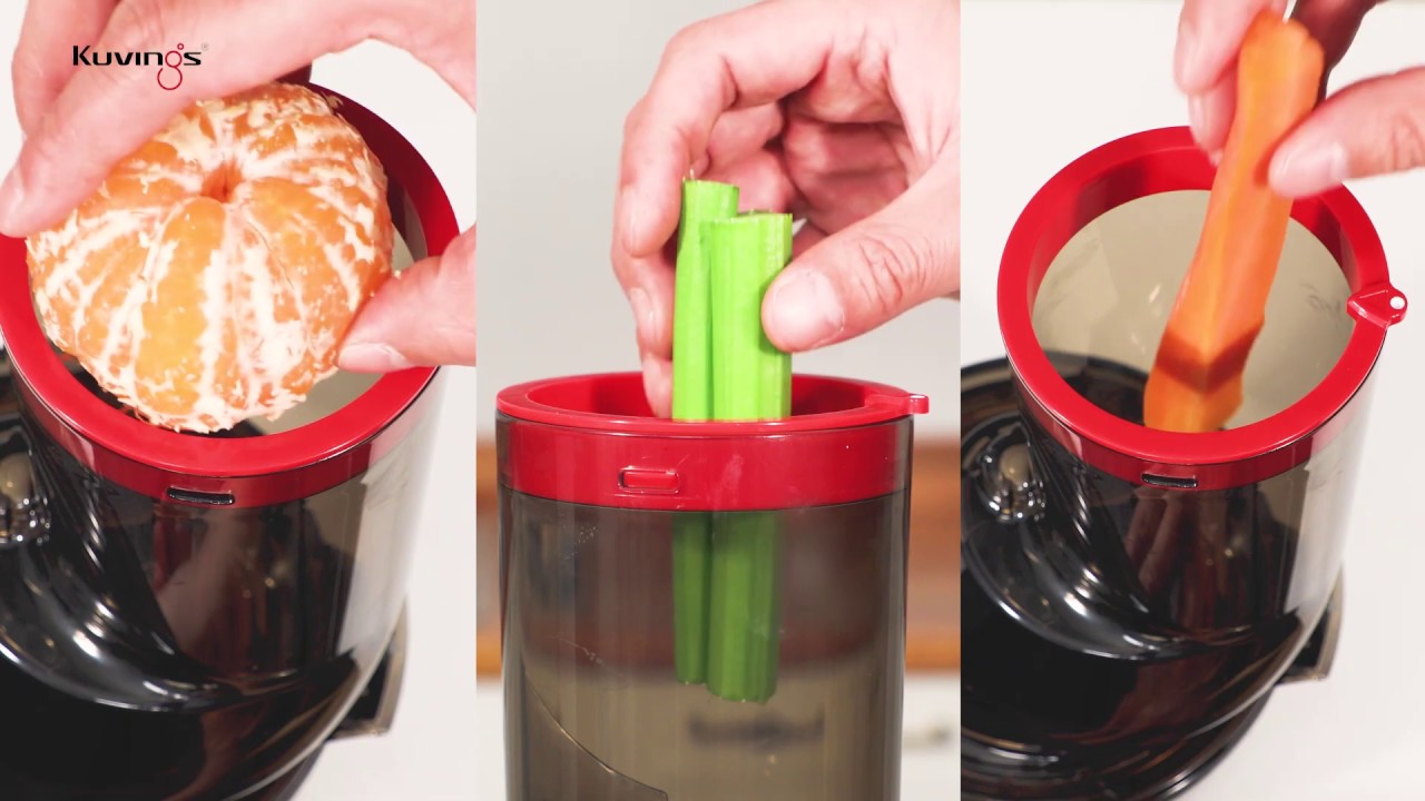 おいしさまること！クビンス ホールスロージューサー JSG-821 - YouTube