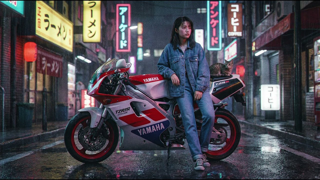TZR250R – 深夜の鼓動 | Midnight Neon Ride | 80s Japanese City Pop