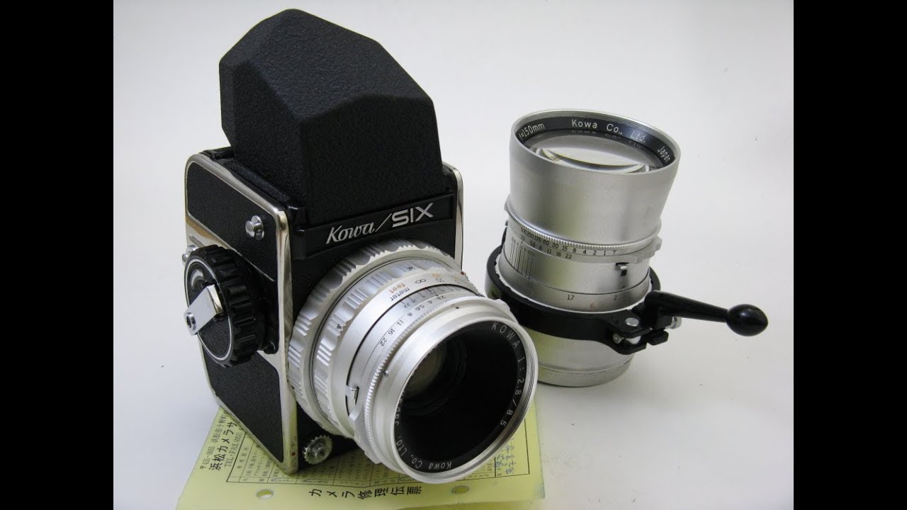 修理完成： コーワ・シックス + 85mmF2.8 + 150mmF3.5 - YouTube