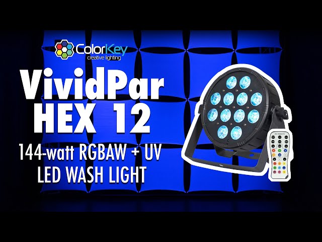 VividPar HEX 12 | 144-watt RGBAW + UV LED Wash Light - YouTube